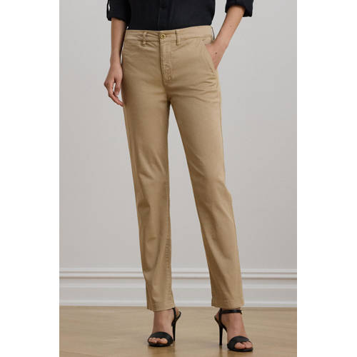 Lauren Ralph Lauren straight broek beige afbeelding