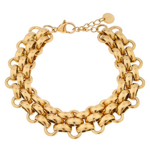 Label Kiki gold plated armband Royal Glam afbeelding