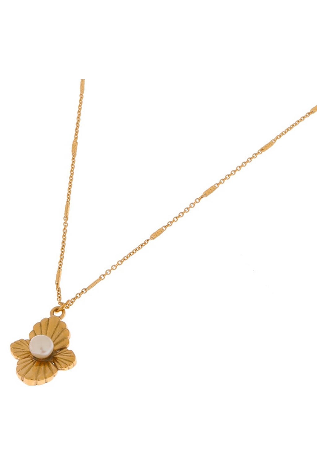Label Kiki gold plated ketting Hidden Pearl