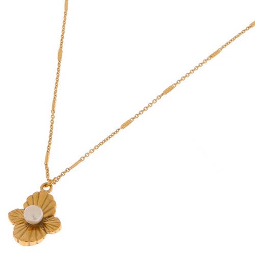 Label Kiki gold plated ketting Hidden Pearl afbeelding