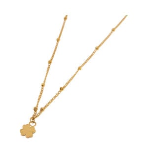 gold plated ketting Lucky Clover