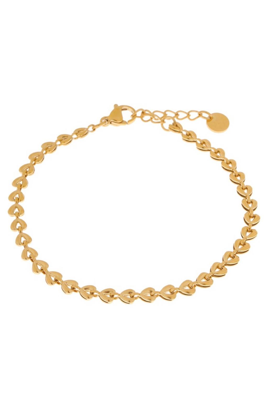 Label Kiki gold plated armband Baby Shell