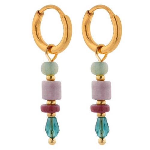 Label Kiki gold plated oorbellen Magic Nights Hoops afbeelding
