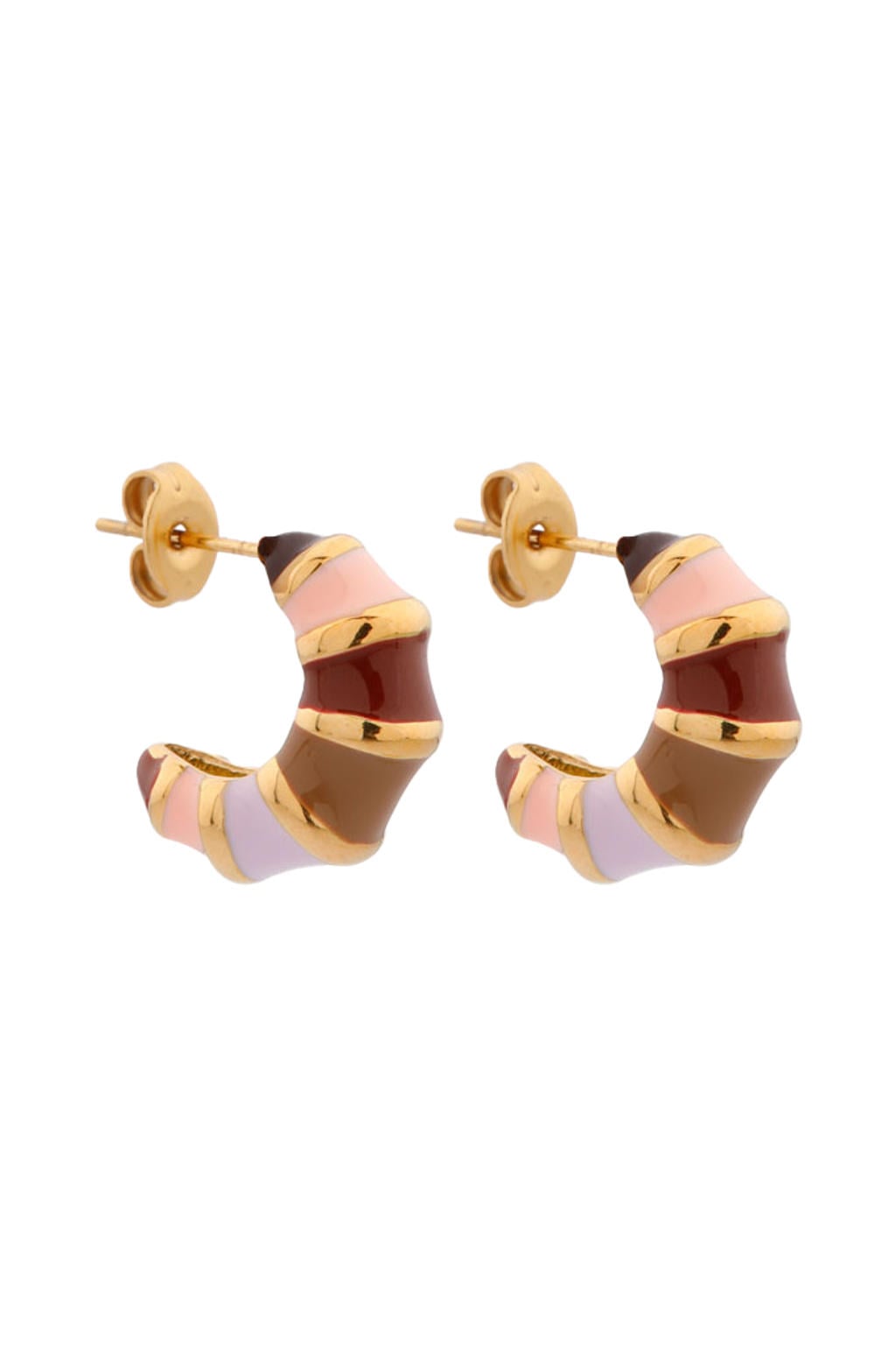 Label Kiki gold plated oorbellen Zoof 2.0