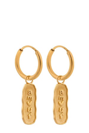 gold plated oorbellen Amour
