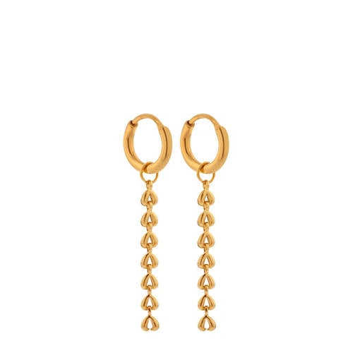 Label Kiki gold plated oorbellen Baby Shell Hoops afbeelding
