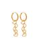 Label Kiki gold plated oorbellen Connected Hearts