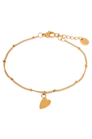 gold plated armband Heart