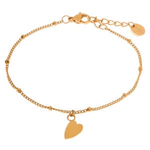 gold plated armband Heart