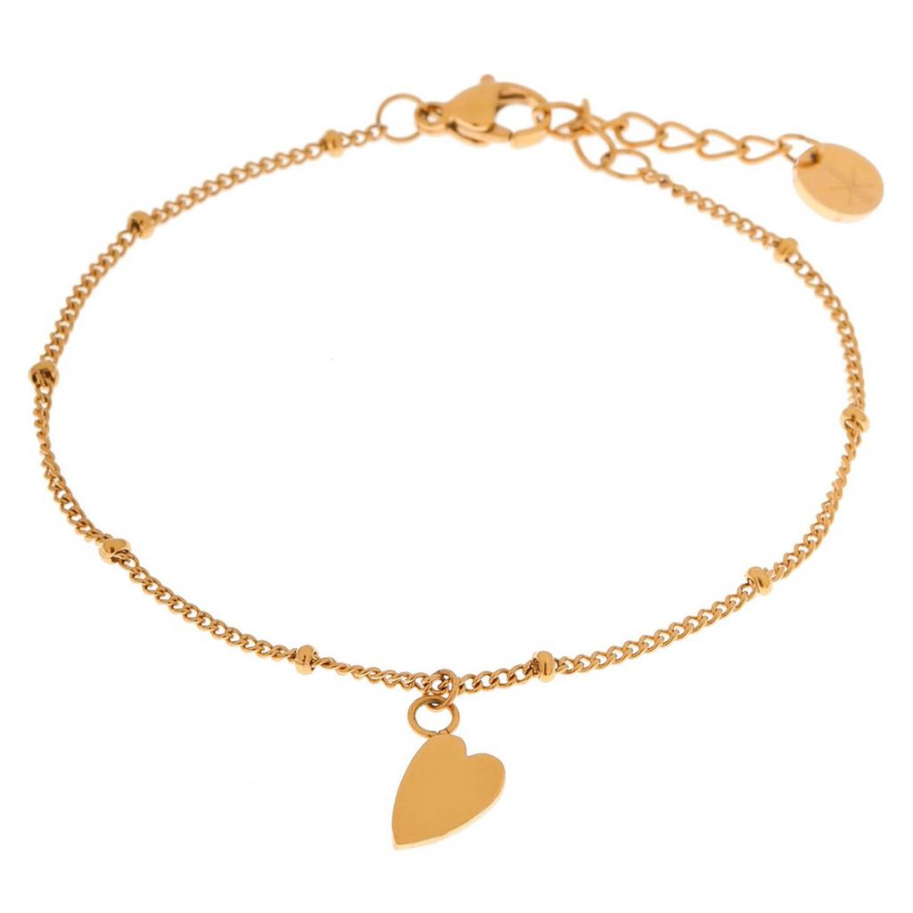 Label Kiki gold plated armband Heart