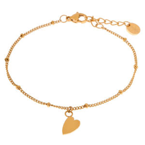 gold plated armband Heart
