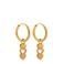 Label Kiki gold plated oorbellen Open Heart Hoops