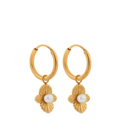 Label Kiki gold plated oorbellen Hidden Pearl afbeelding
