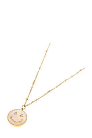 gold plated ketting Shiny Smiley