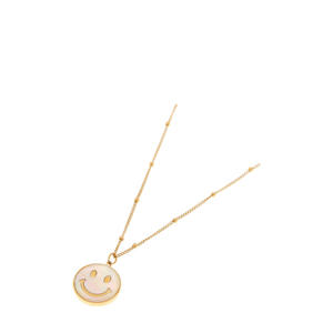 gold plated ketting Shiny Smiley
