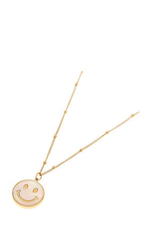gold plated ketting Shiny Smiley