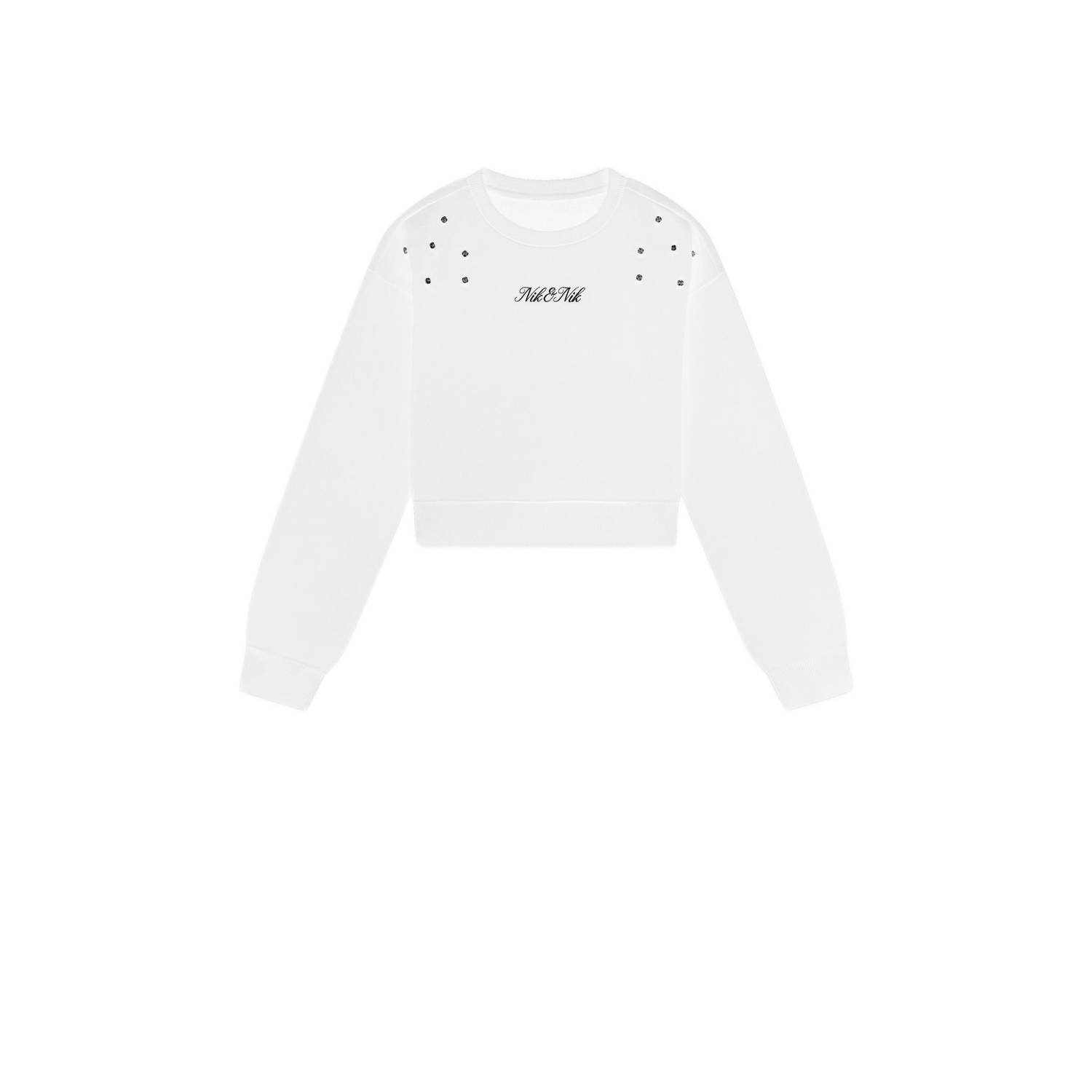 NIK & NIK Meisjes Truien & Vesten Diamond Sweatshirt Wit