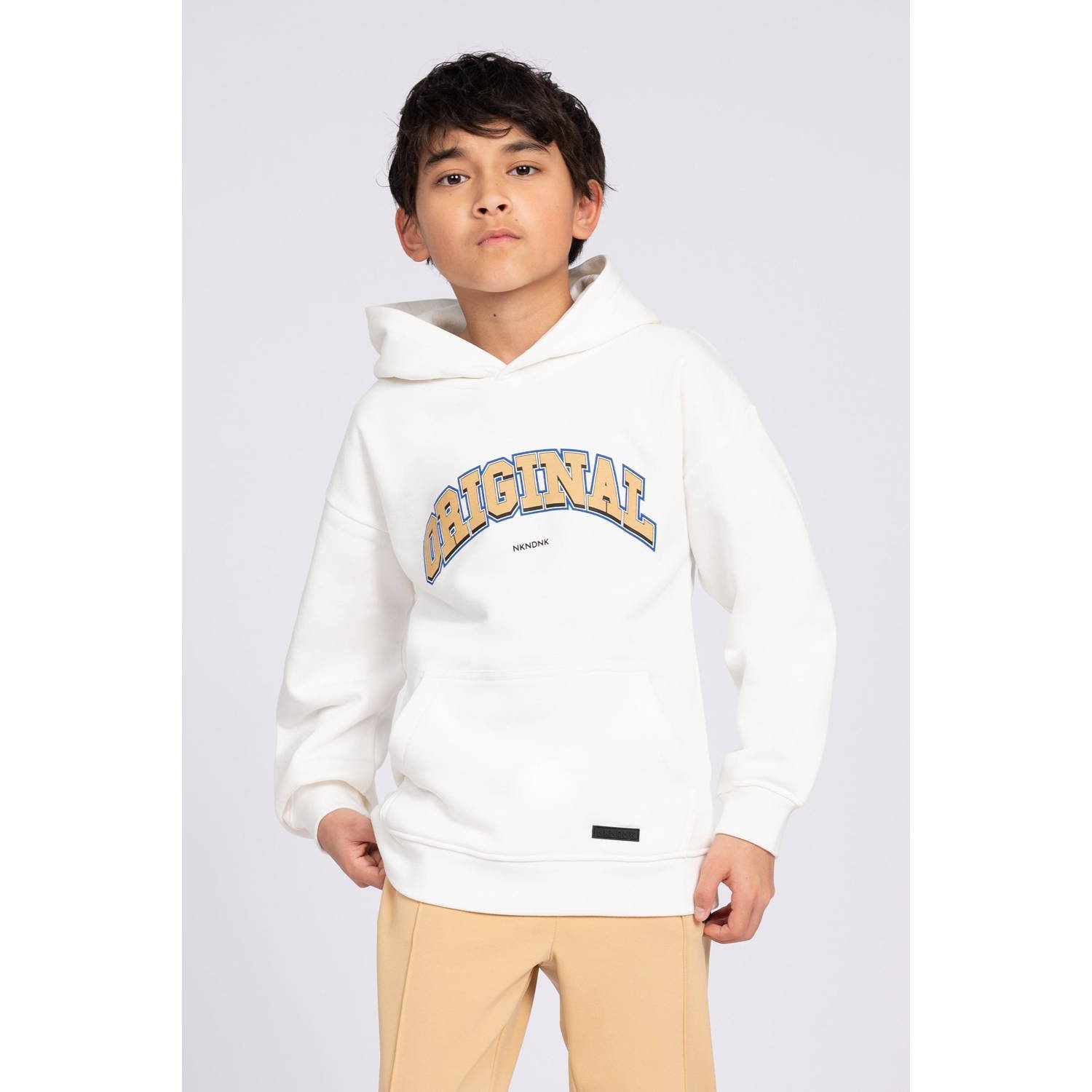NIK & NIK Jongens Truien & Vesten Original Hoodie Ecru