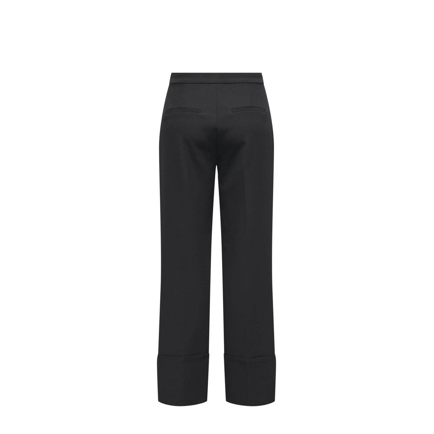 ONLY high waist straight fit pantalon ONLORIDA zwart