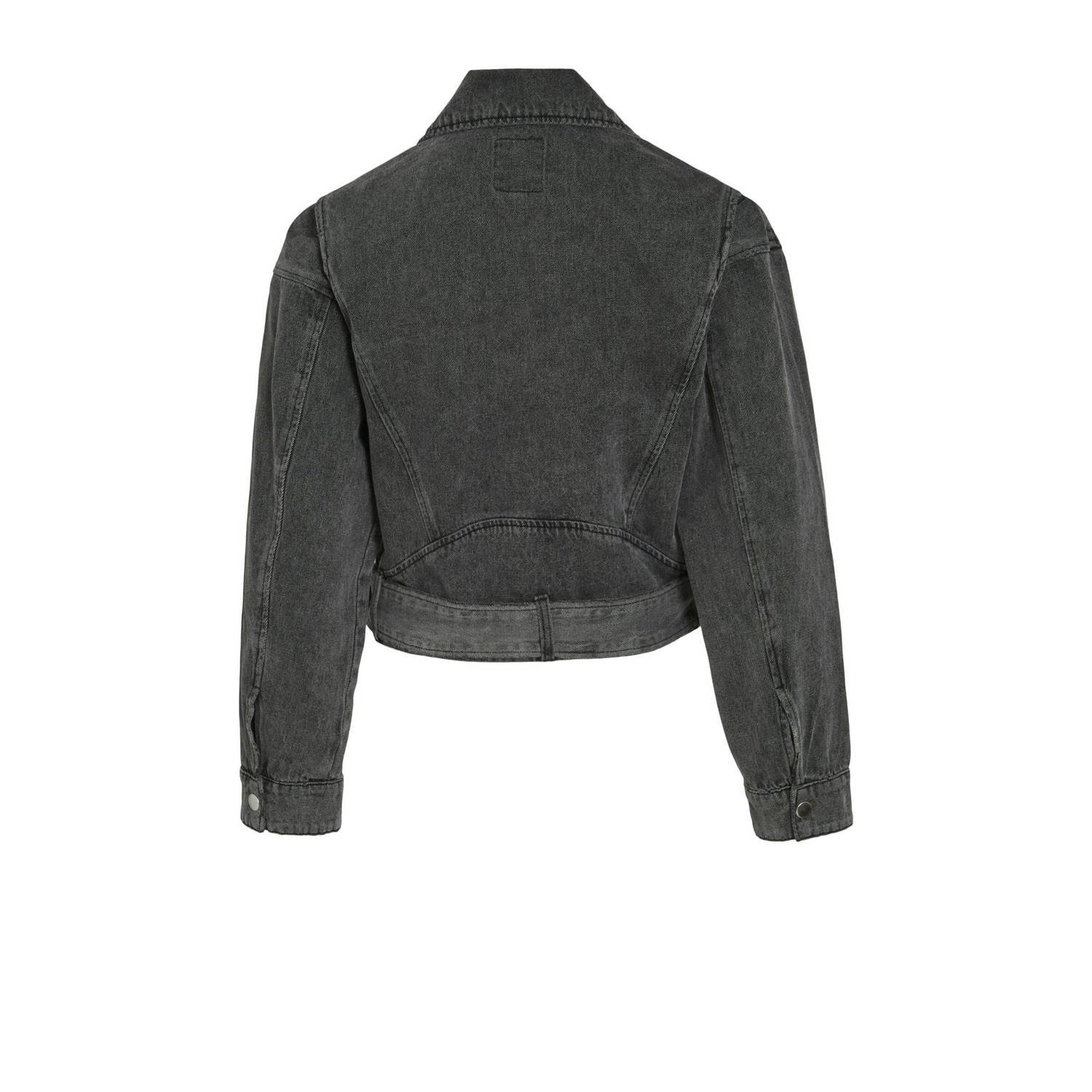 ROUGE EDIT bikerjack grey denim