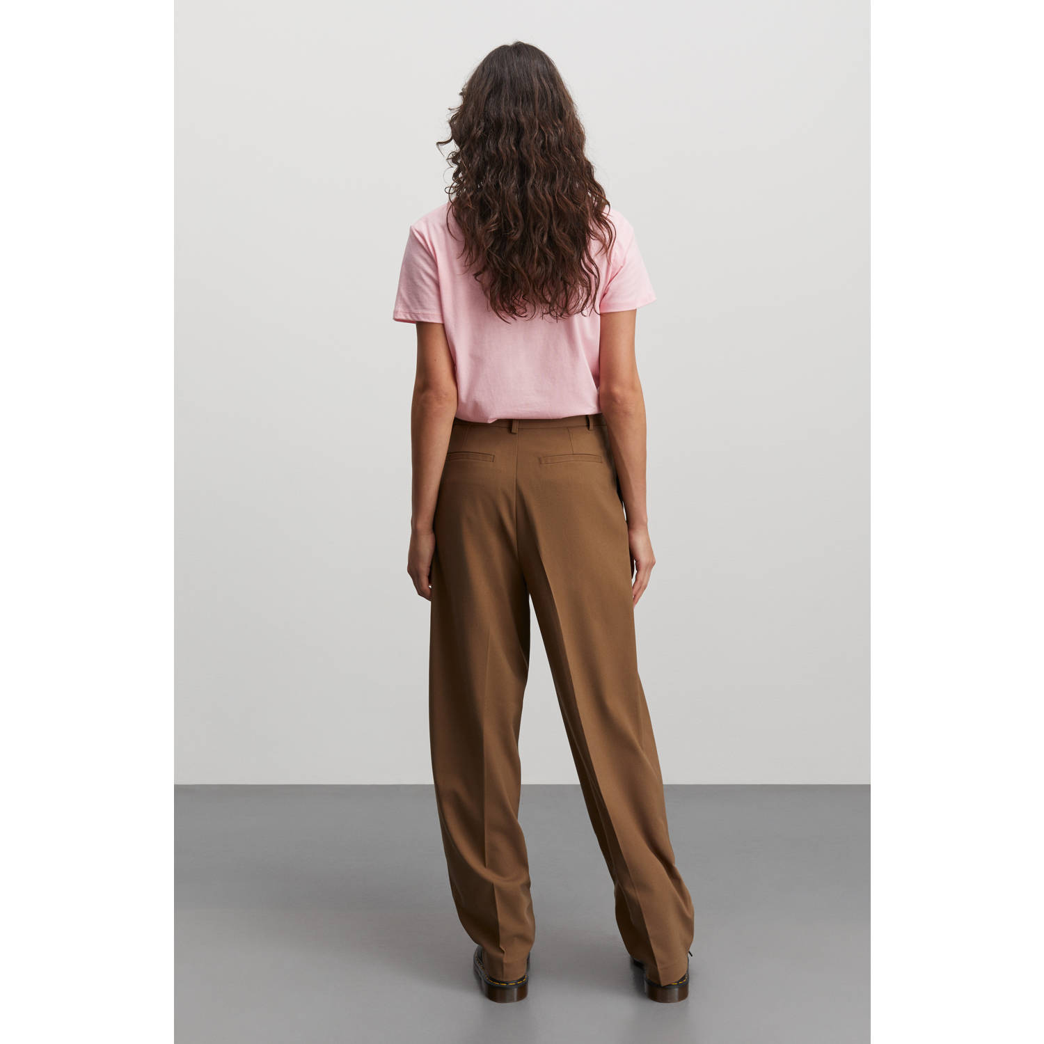 MADS NØRGAARD COPENHAGEN wide leg pantalon bruin
