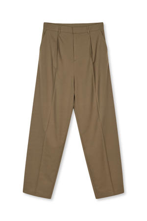 wide leg pantalon bruin