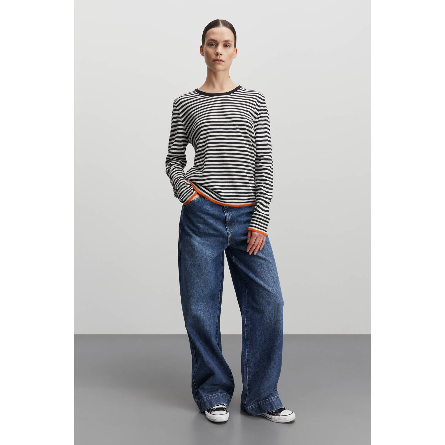 MADS NØRGAARD COPENHAGEN wide leg jeans Arizona Denim Kargo Jeans medium blue denim