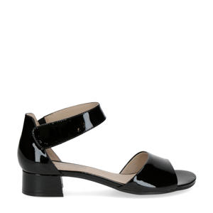 Carla  lakleren sandalette zwart