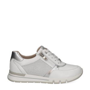 Ginga  leren sneakers wit/zilver