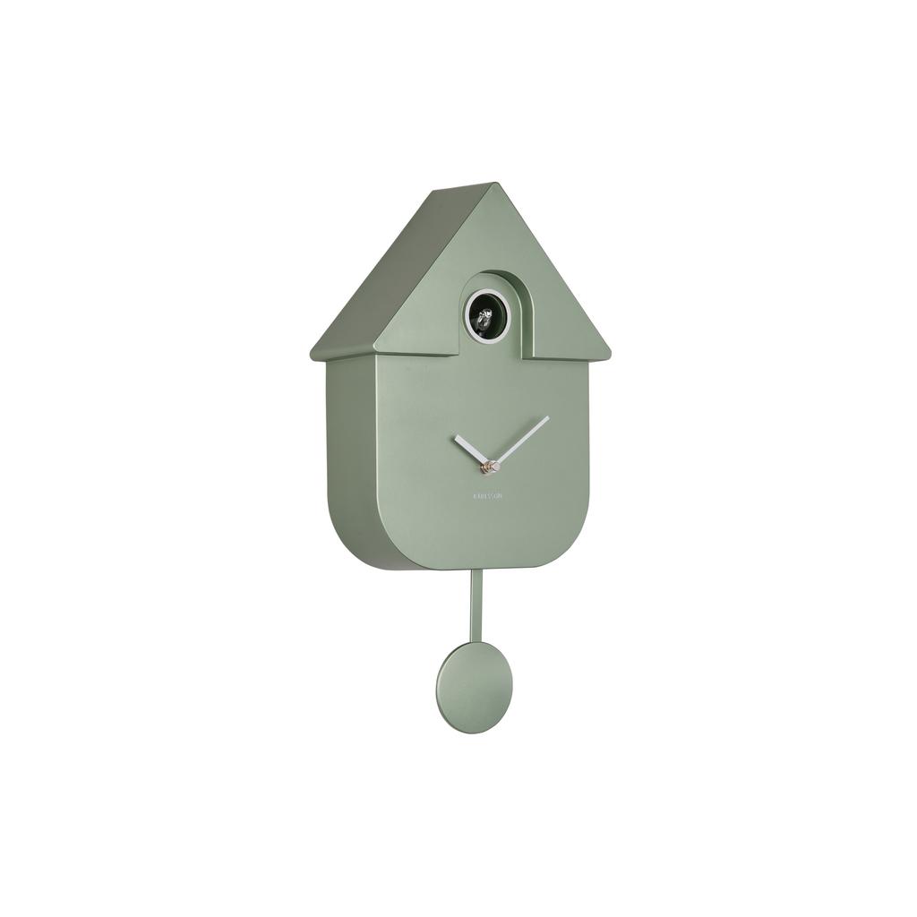 Karlsson wandkllok Modern Cuckoo Metallic