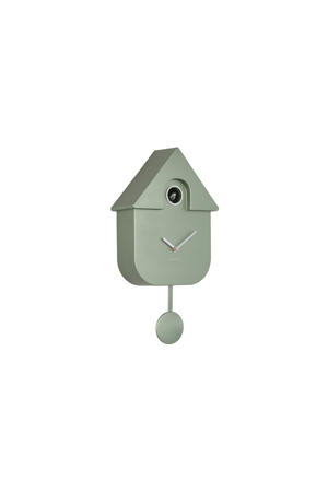 wandkllok Modern Cuckoo Metallic