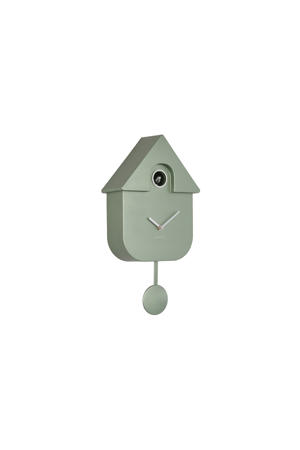 wandkllok Modern Cuckoo Metallic