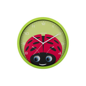 wandklok Peekaboo Ladybug (Ø30,8 cm) 