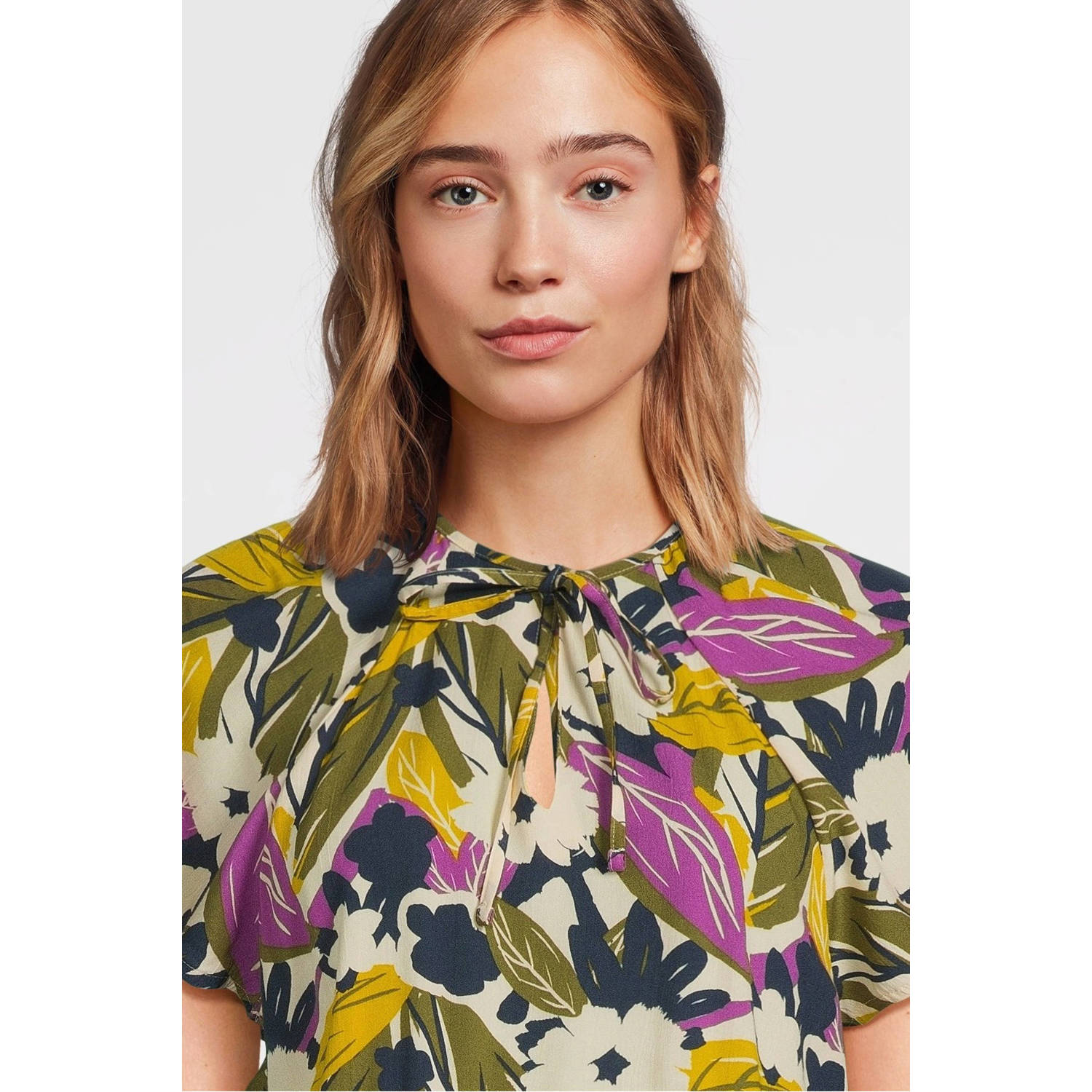 Imagine maxi crinkle jurk bloemenprint