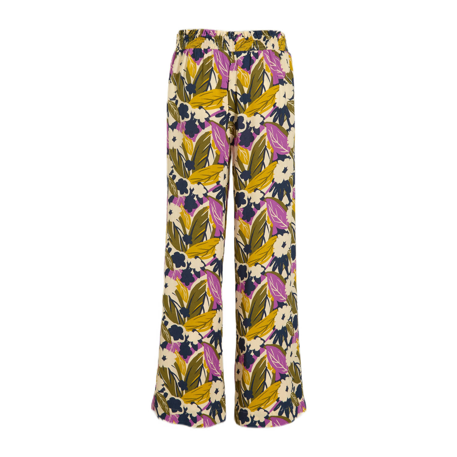 Imagine crinkle wide leg broek met bloemenprint