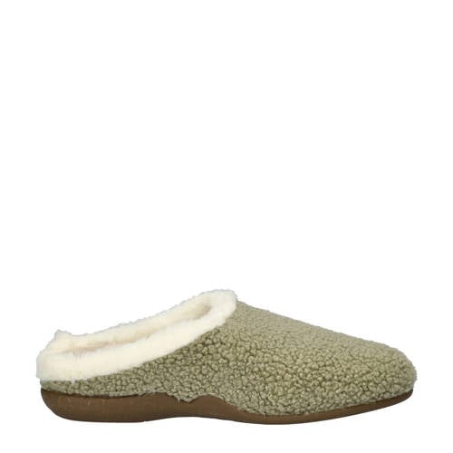 Nelson Home teddy pantoffels lichtgroen afbeelding