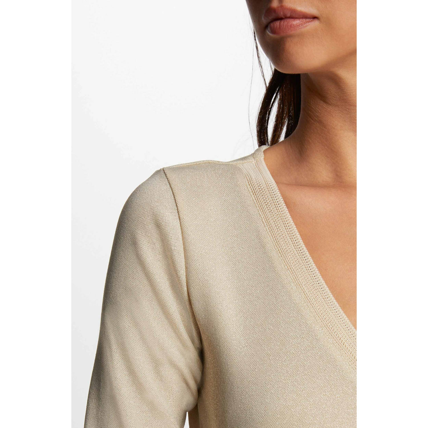 Morgan top beige glitters