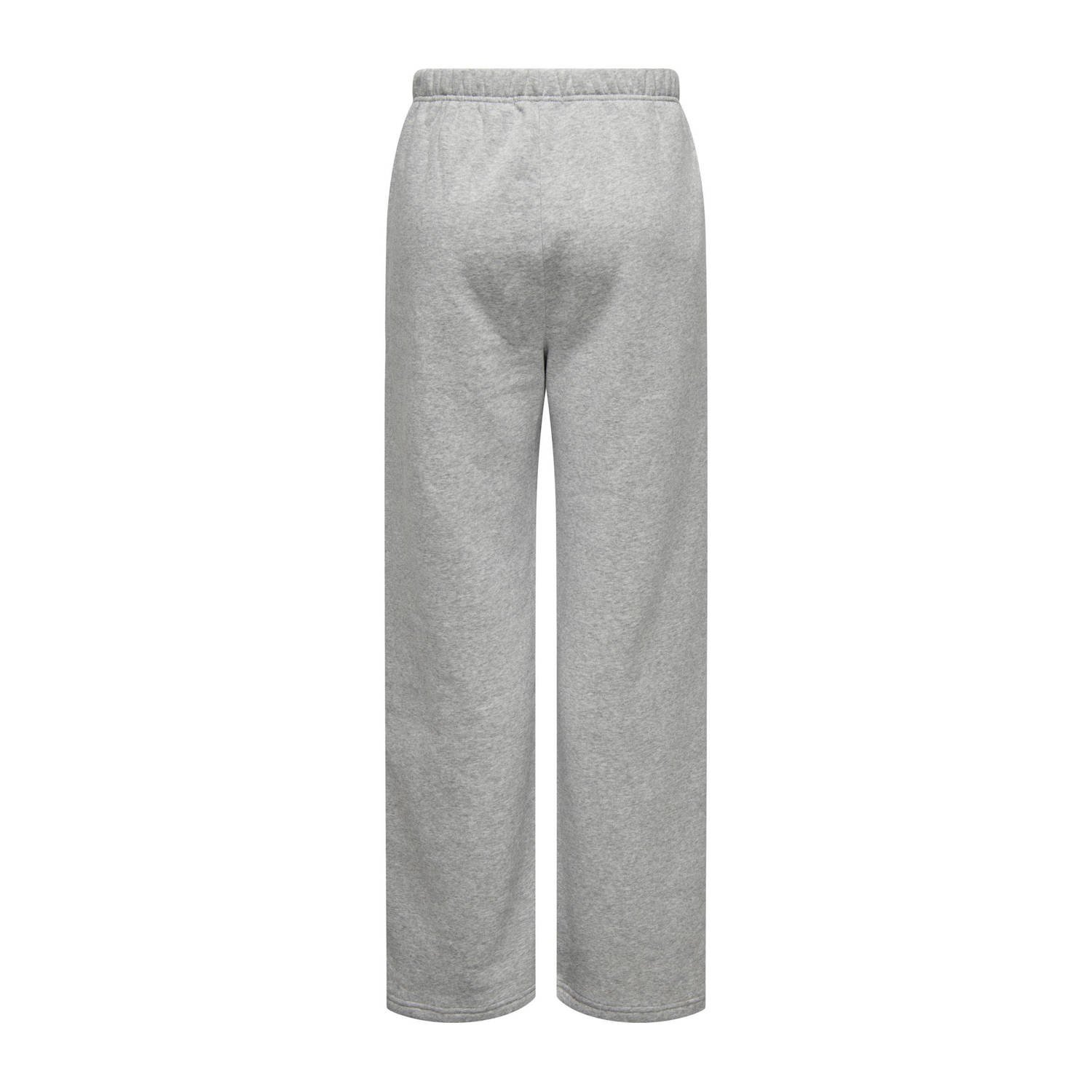 ONLY straight fit joggingbroek lichtgrijs