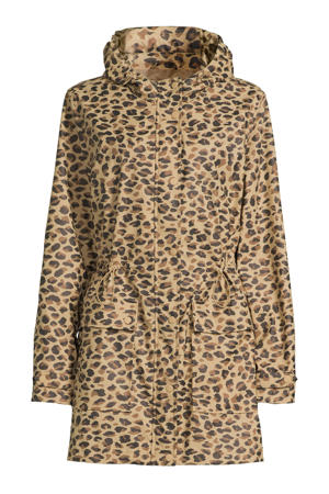 regenjas met capuchon leopard print