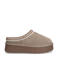 Sacha gevoerde suède clogs beige