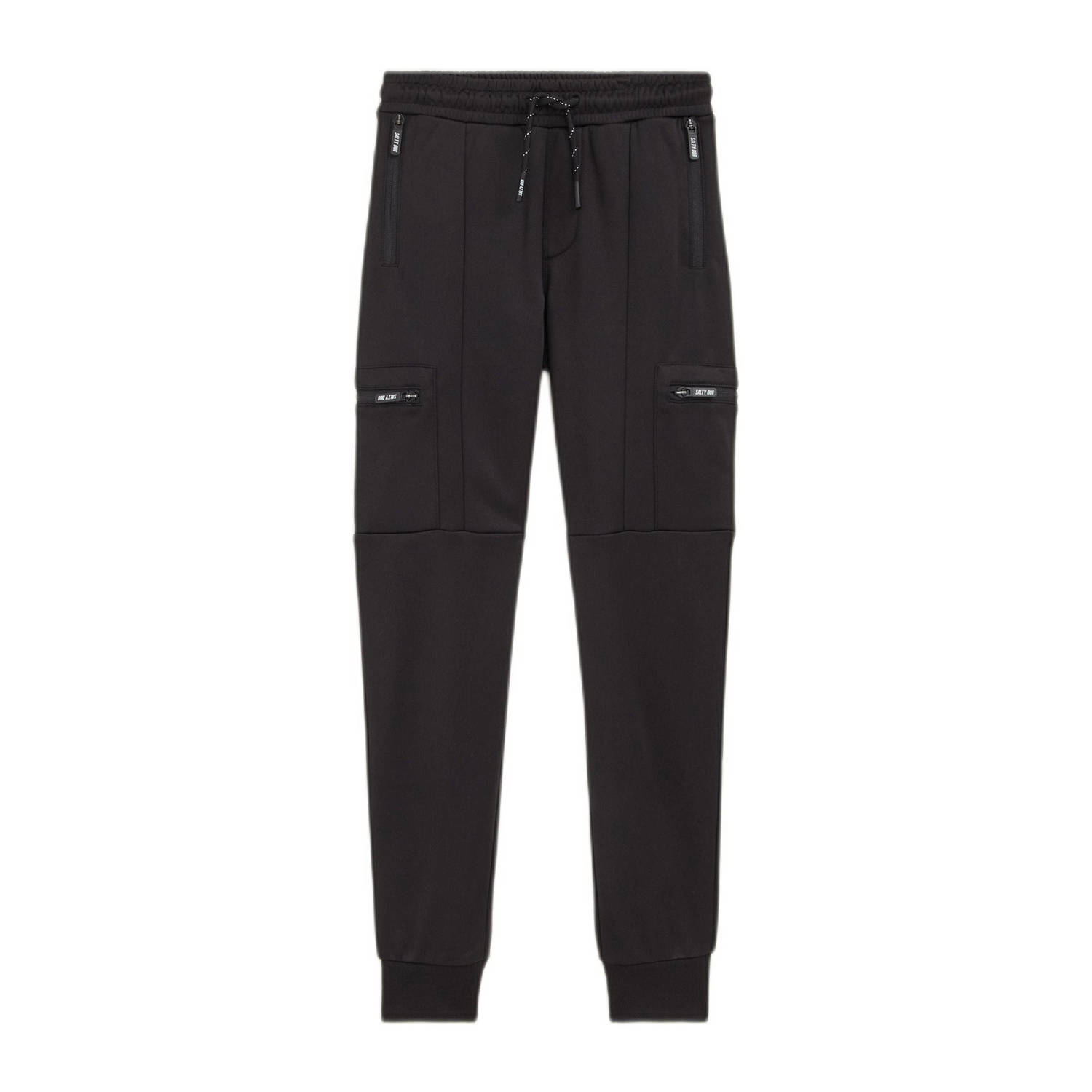 WE Fashion slim fit joggingbroek zwart