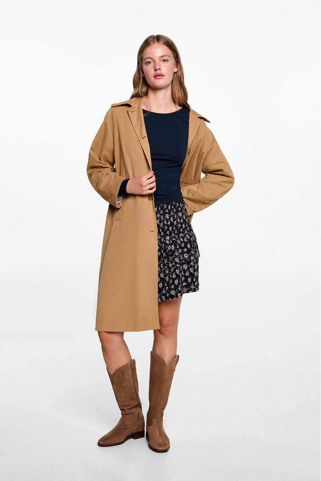 MANGO TEEN top met open rug marineblauw | wehkamp