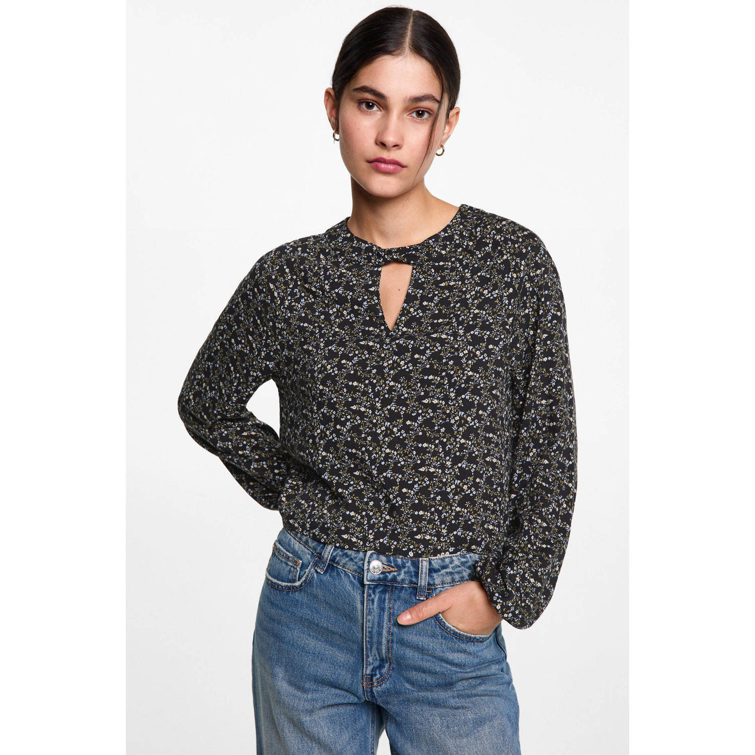 MANGO TEEN blousetop donkergroen