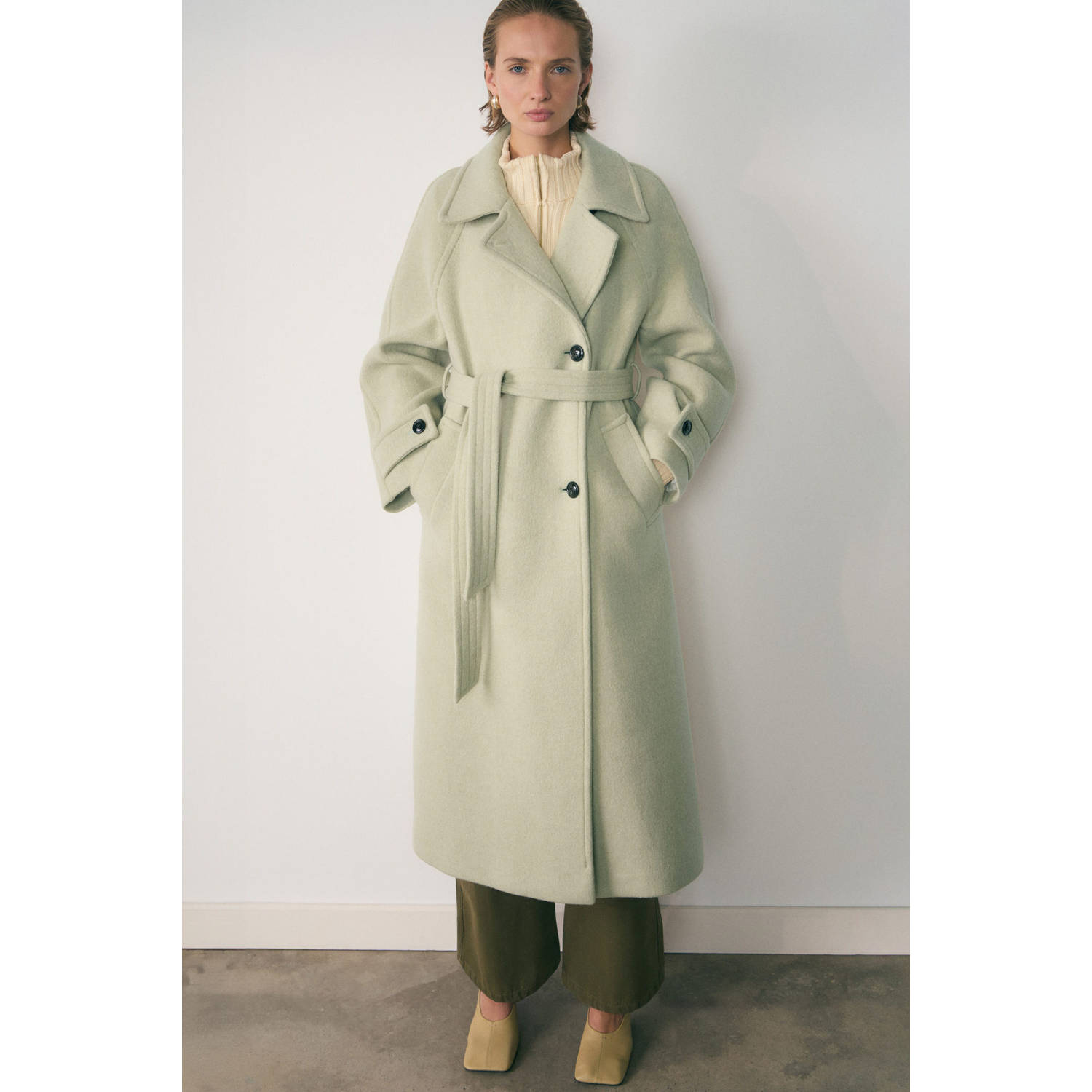 Mango manteljas beige