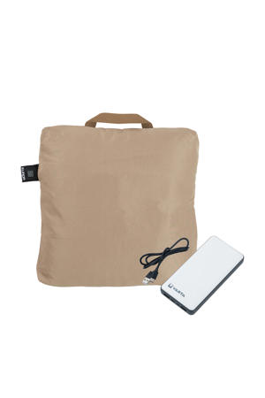 Warmigo warmtekussen Taupe incl. Powerbank (45x45)