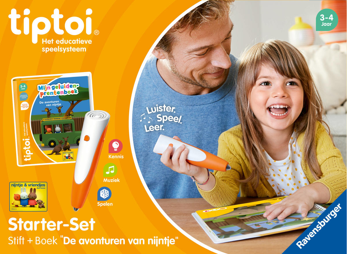 Ravensburger Tiptoi® Starter Set Deluxe – Lecteur + Station De Charge + Livre Animaux – Jeu Éducatif Sans Écran – Dès 3 Ans