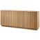 WOOOD WOOOD Zuma dressoir - Push-To-Open - Eiken - Transparant - 85x22x45