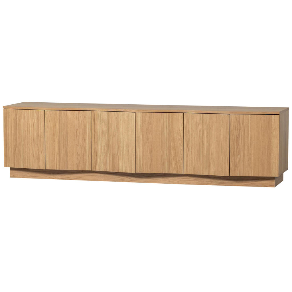 WOOOD WOOOD Zuma Tv-Meubel - Eiken - Transparant - 52x200x45