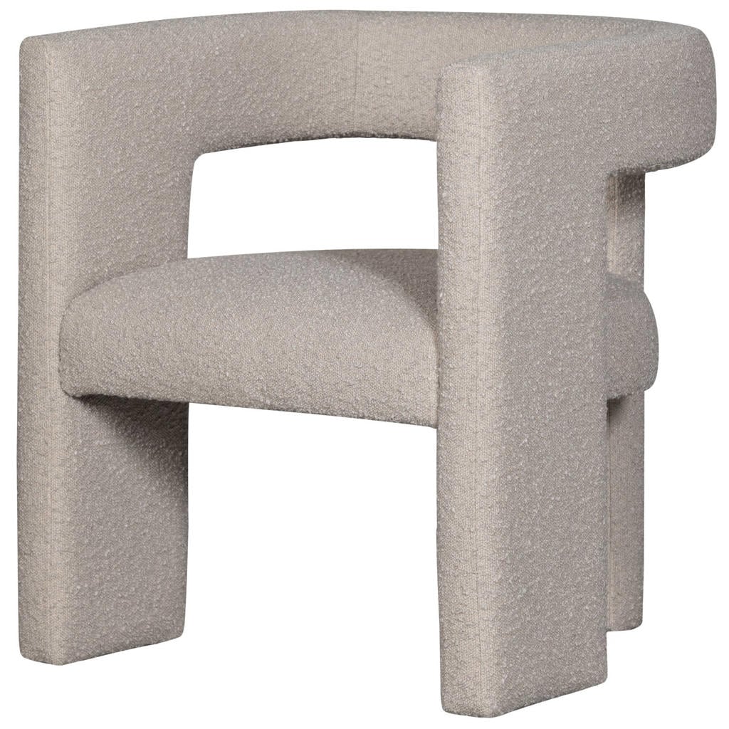 WOOOD WOOOD Tiwa Fauteuil - Bouclé - Beige - 70x64x64