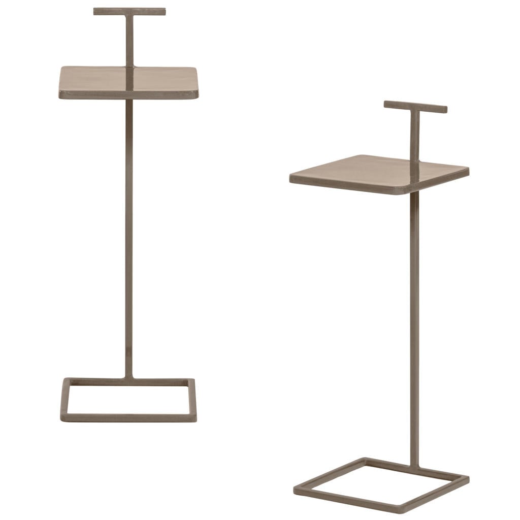 WOOOD Toste Bijzettafel - Metaal - Oud Roze - 64x22x22